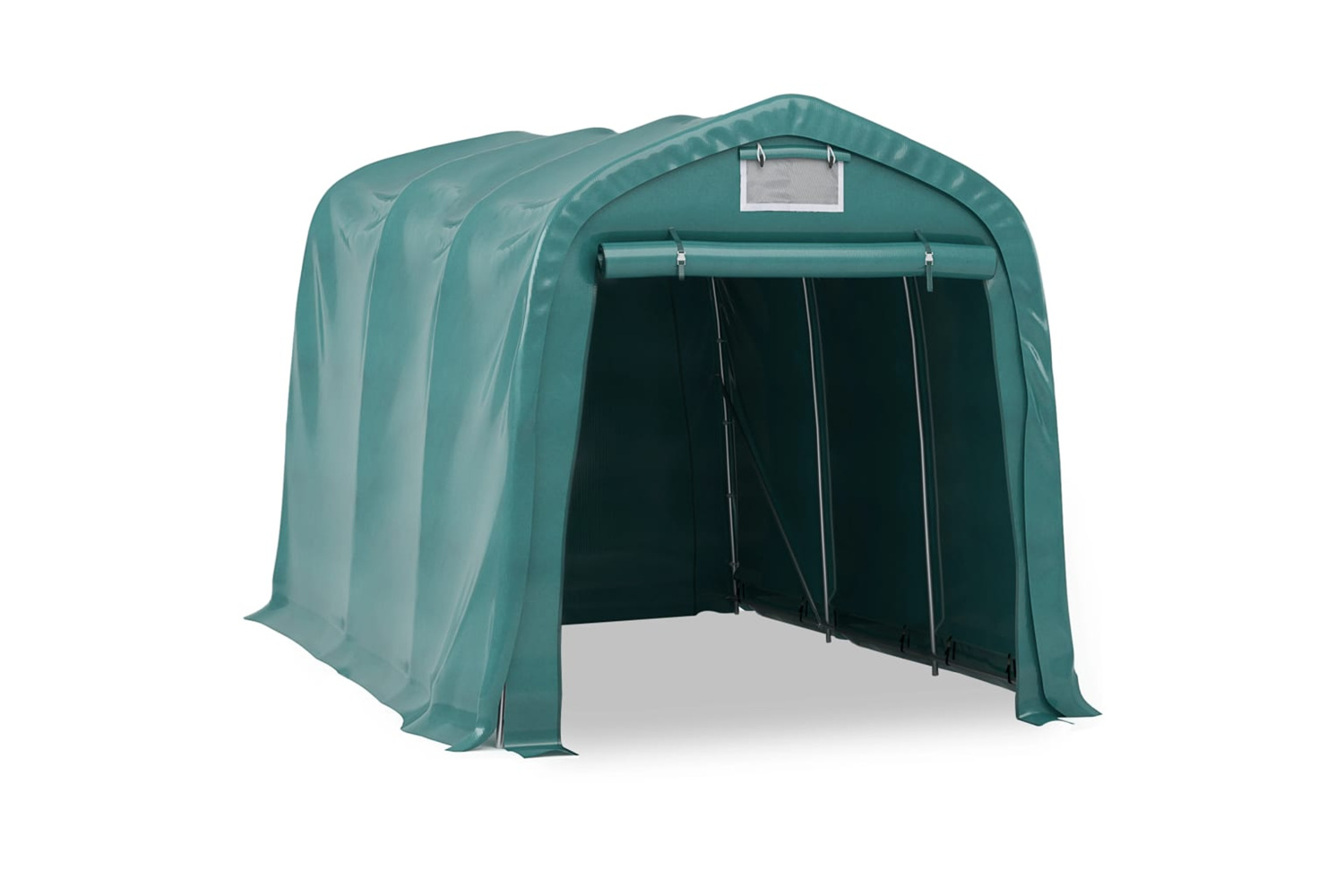 vidaXL 3056432 Garage Tent Pvc 2.4x3.6 M Green