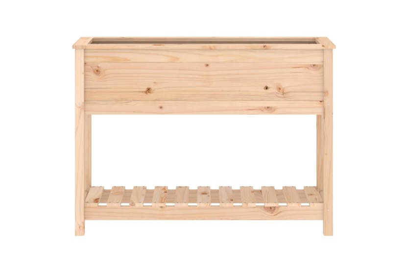 Vidaxl 823766 Planter With Shelf 111.5x34.5x81 Cm Solid Wood Pine