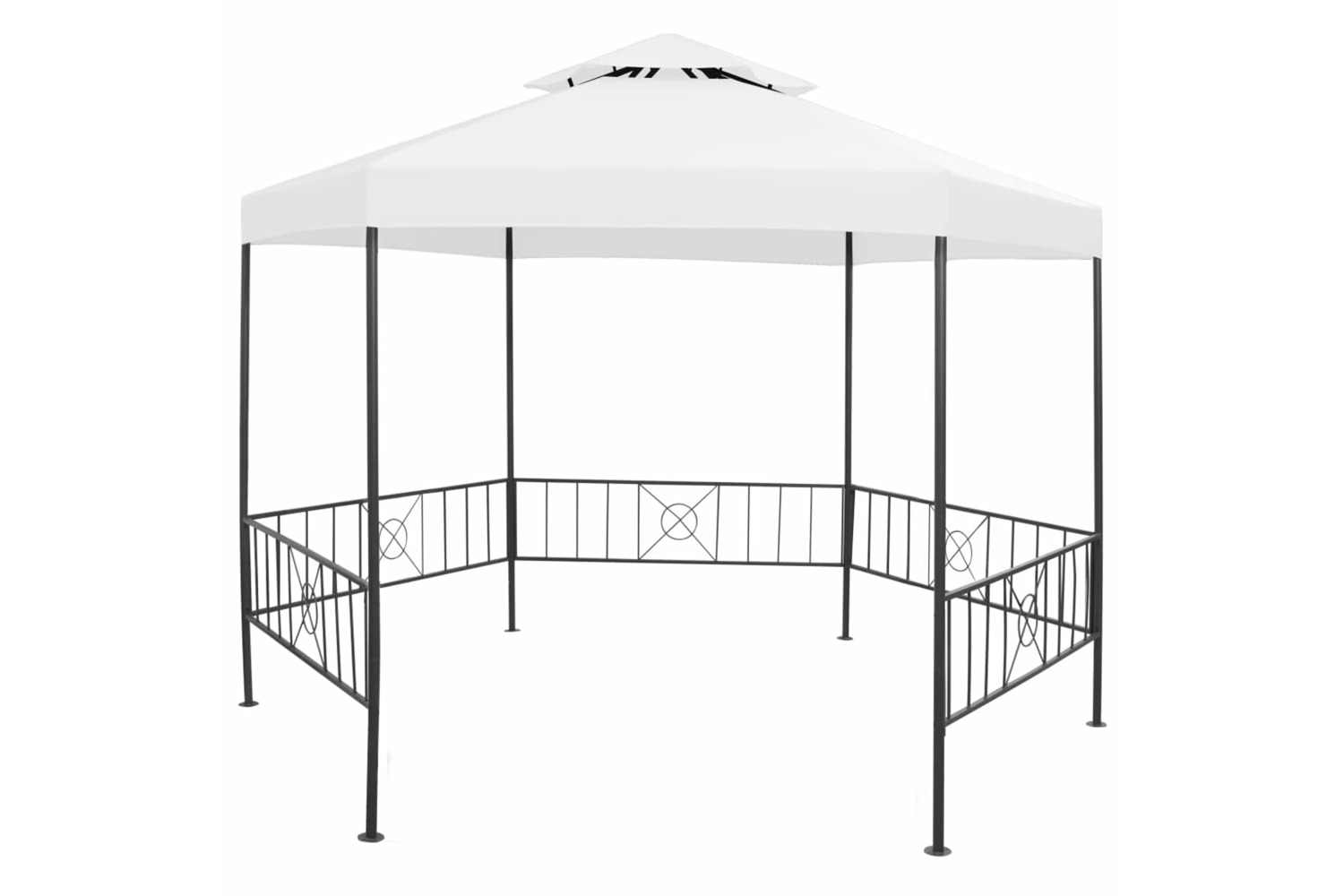 vidaXL 312233 Garden Gazebo 323x275x265cm White 180 G/m²