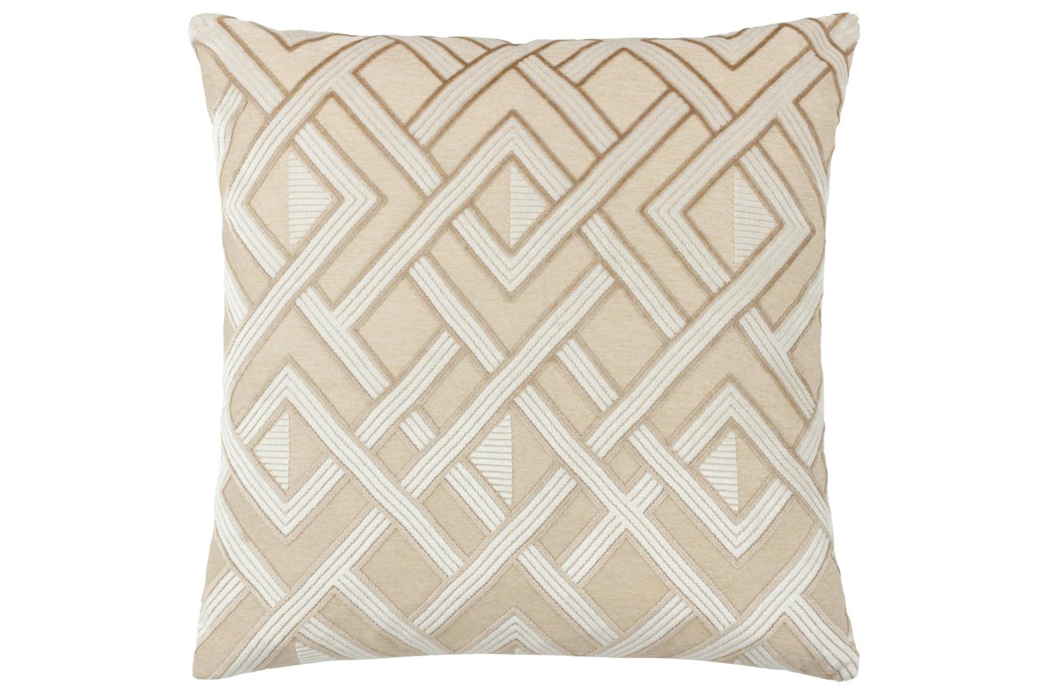 Henley Feather Cushion | Warm Taupe | 50 x 50 cm