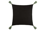 Midnight Jungle Feather Cushion | Noir | 50 x 50 cm