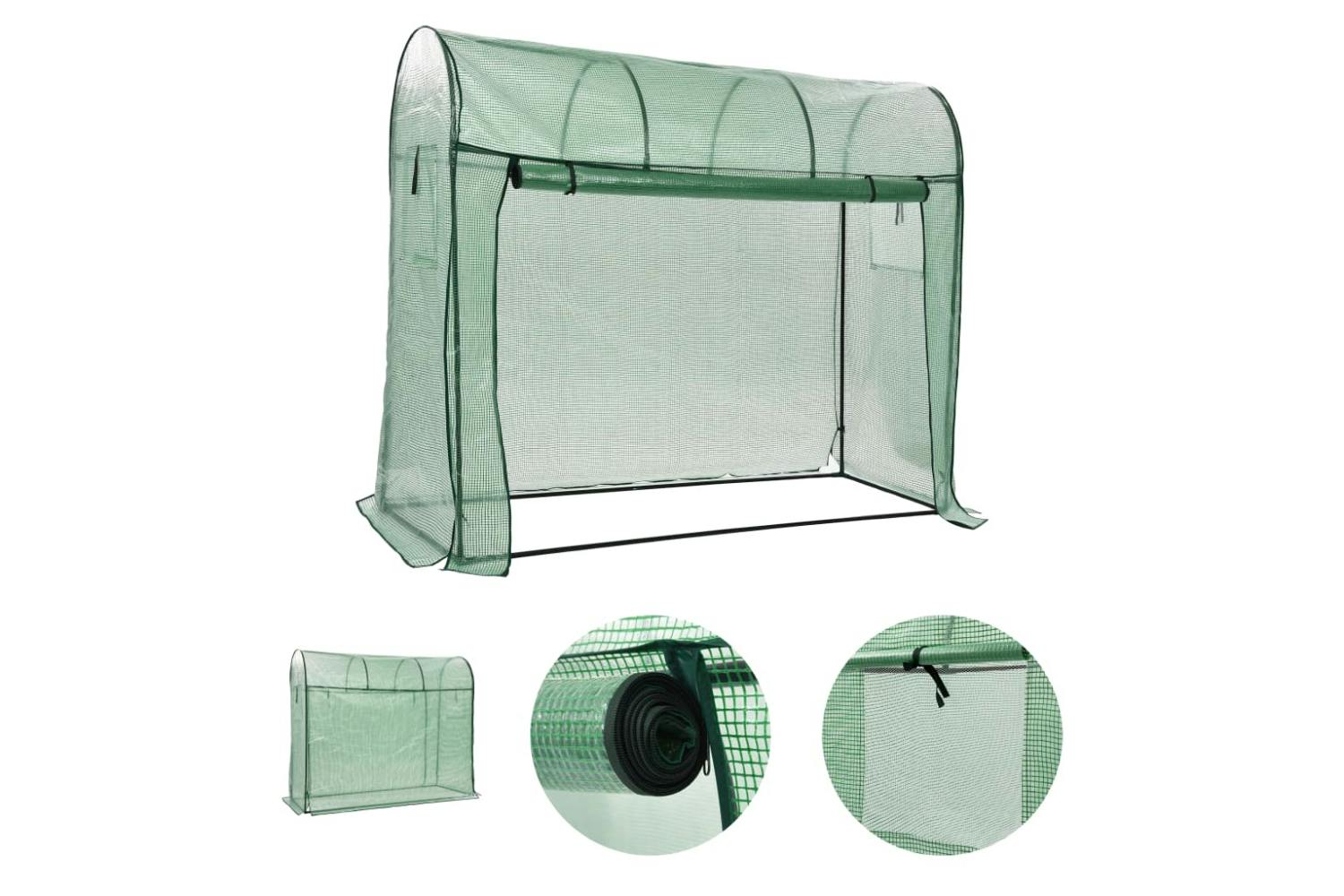 Vidaxl 46916 Greenhouse With Zippered Door 200x80x170 Cm