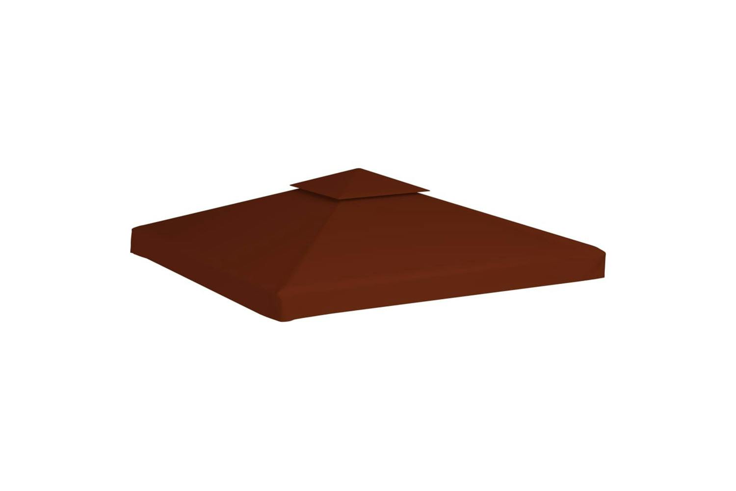 Vidaxl 46616 2-tier Gazebo Top Cover 310 G/mâ² 3x3 M Terracotta