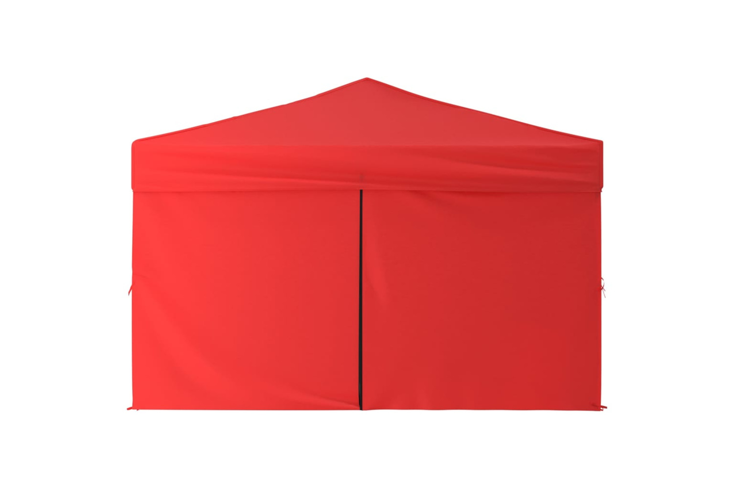 vidaXL 93527 Folding Party Tent With Sidewalls Red 3x3 M