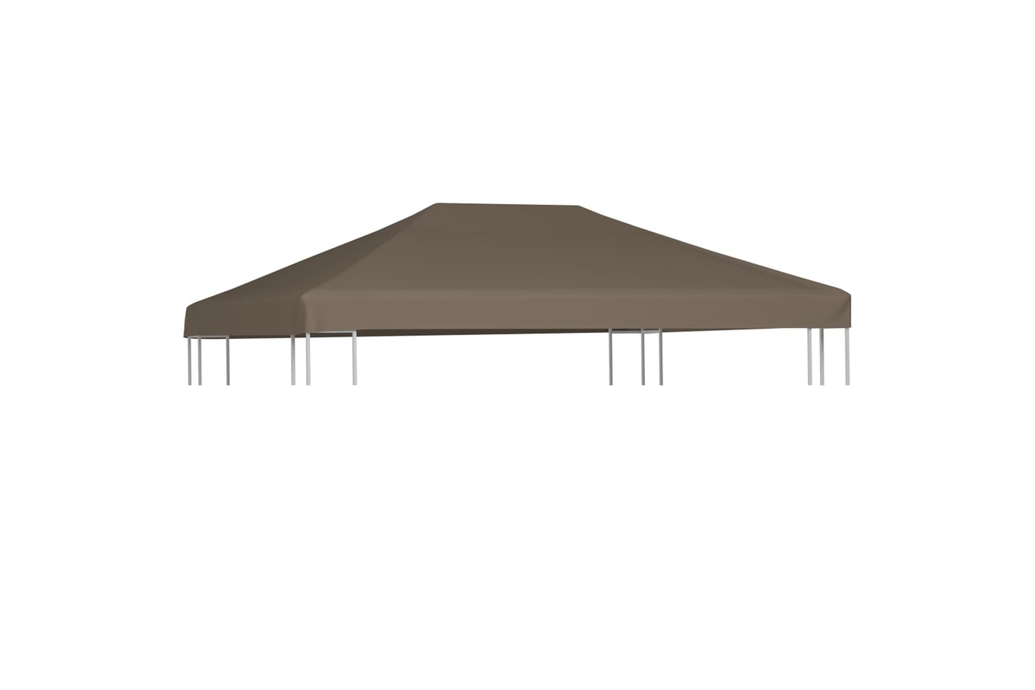 vidaXL Gazebo Top Cover 310 G/m2 3x4 M Taupe