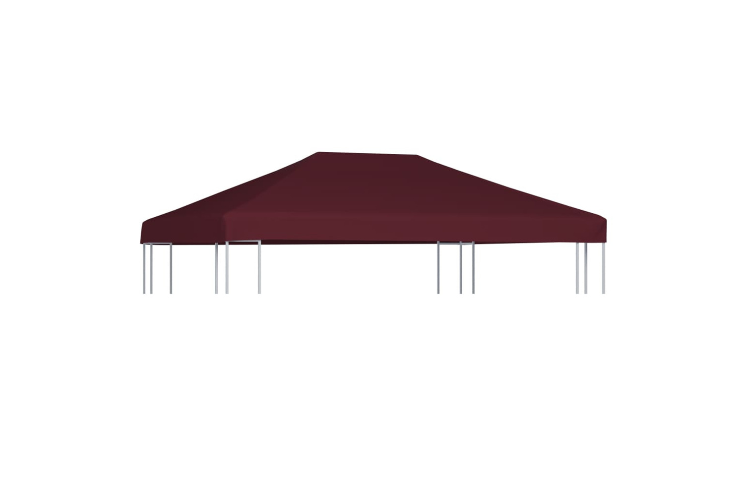 vidaXL Gazebo Top Cover 310 G/m2 3x4 M Bordeaux