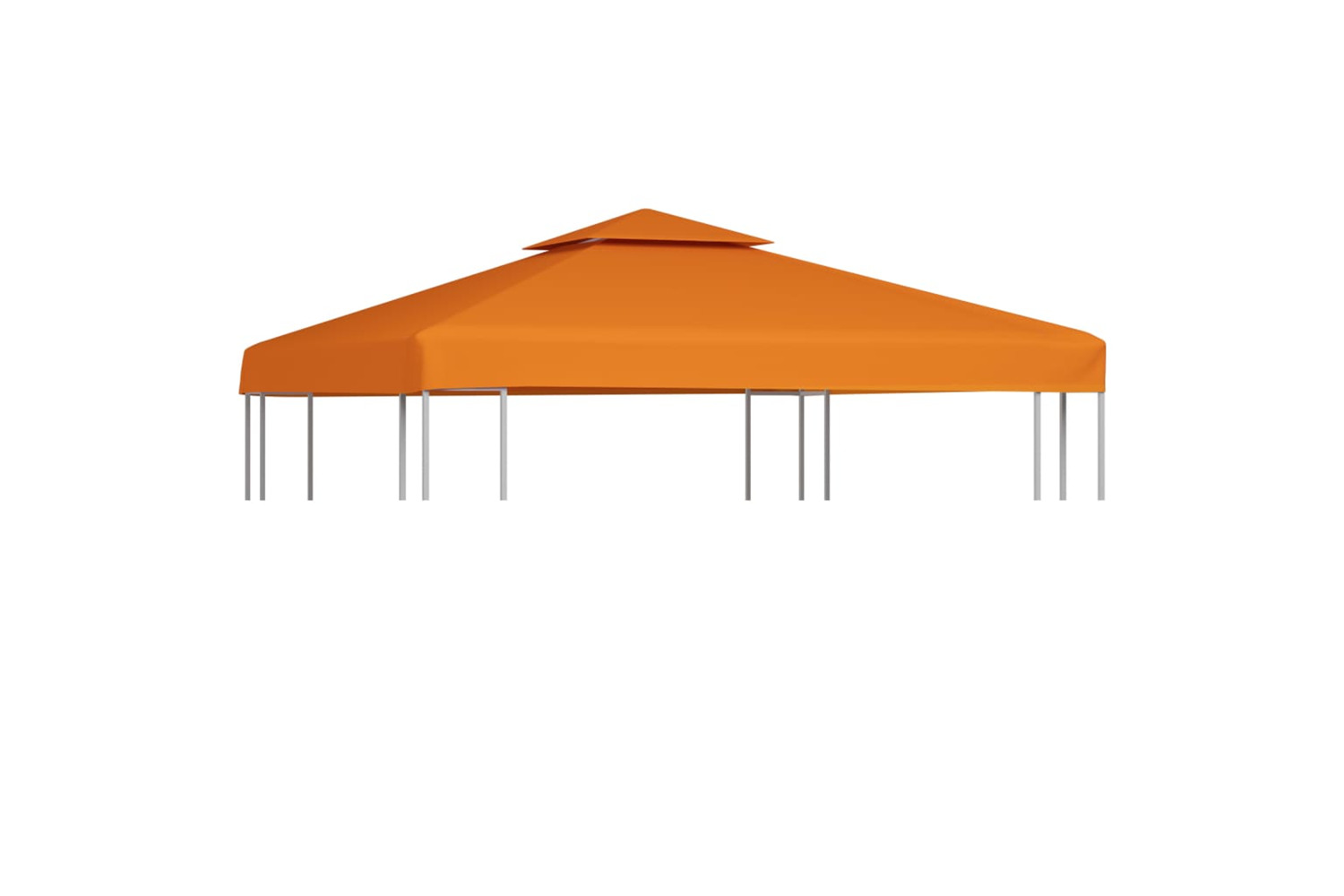 Vidaxl Gazebo Cover Canopy Replacement 310 G / Mâ² Orange 3 X 3 M