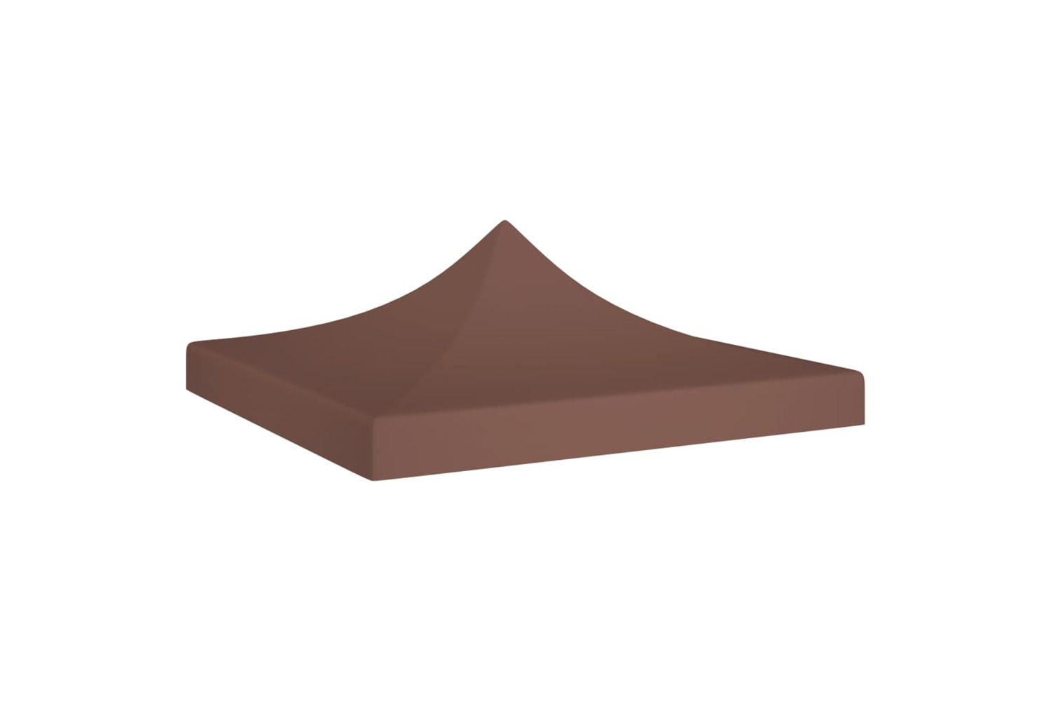 vidaXL Party Tent Roof 3x3 M Brown 270 G/m2