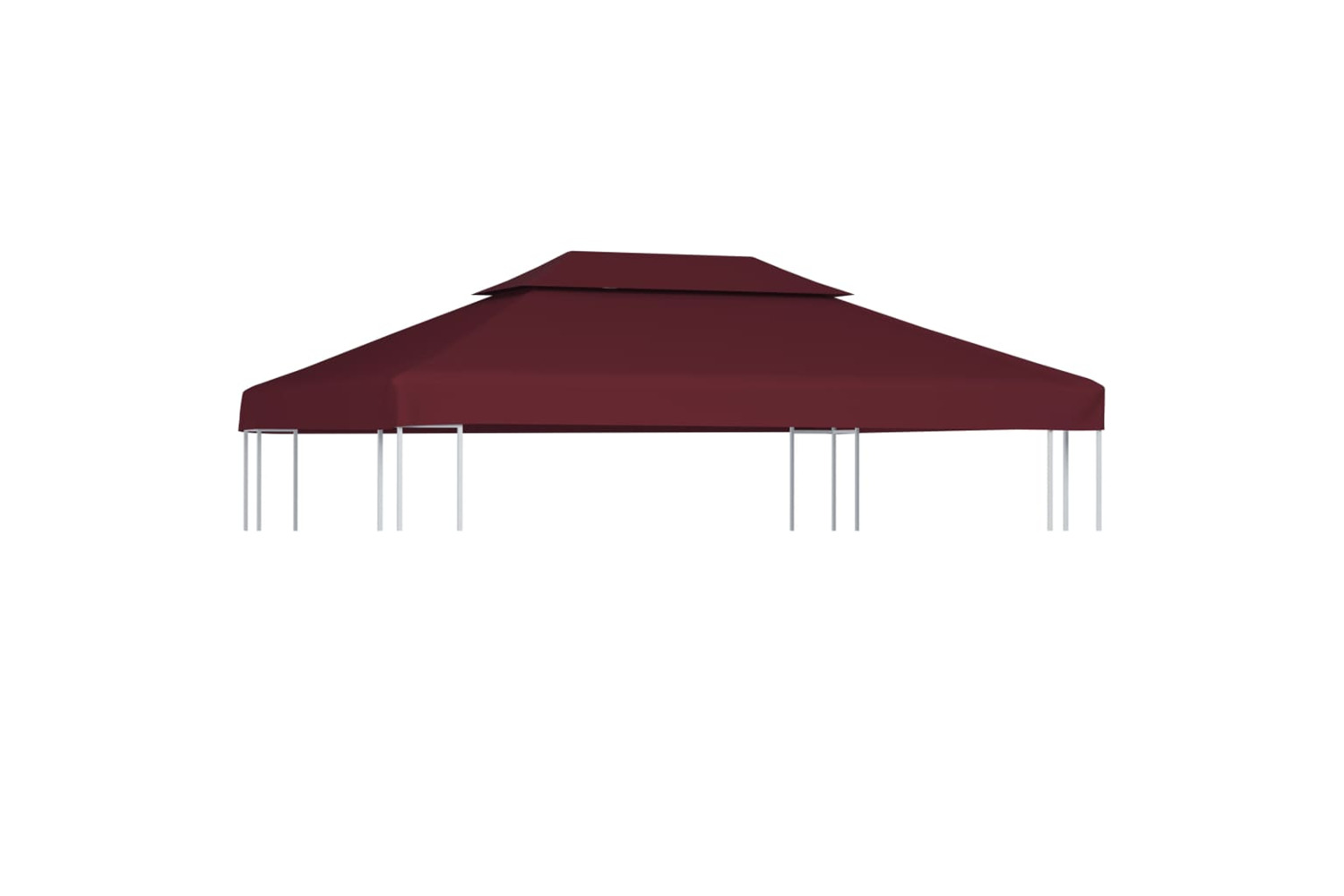 Vidaxl 2-tier Gazebo Top Cover 310 G/m2 4x3 M Bordeaux