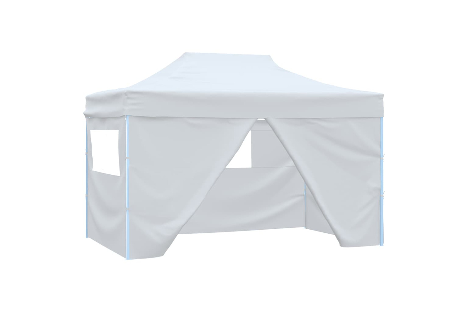 vidaXL Foldable Party Tent With 4 Sidewalls 3x4.5 M White