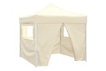Vidaxl Foldable Tent 3x3 M With 4 Walls Cream