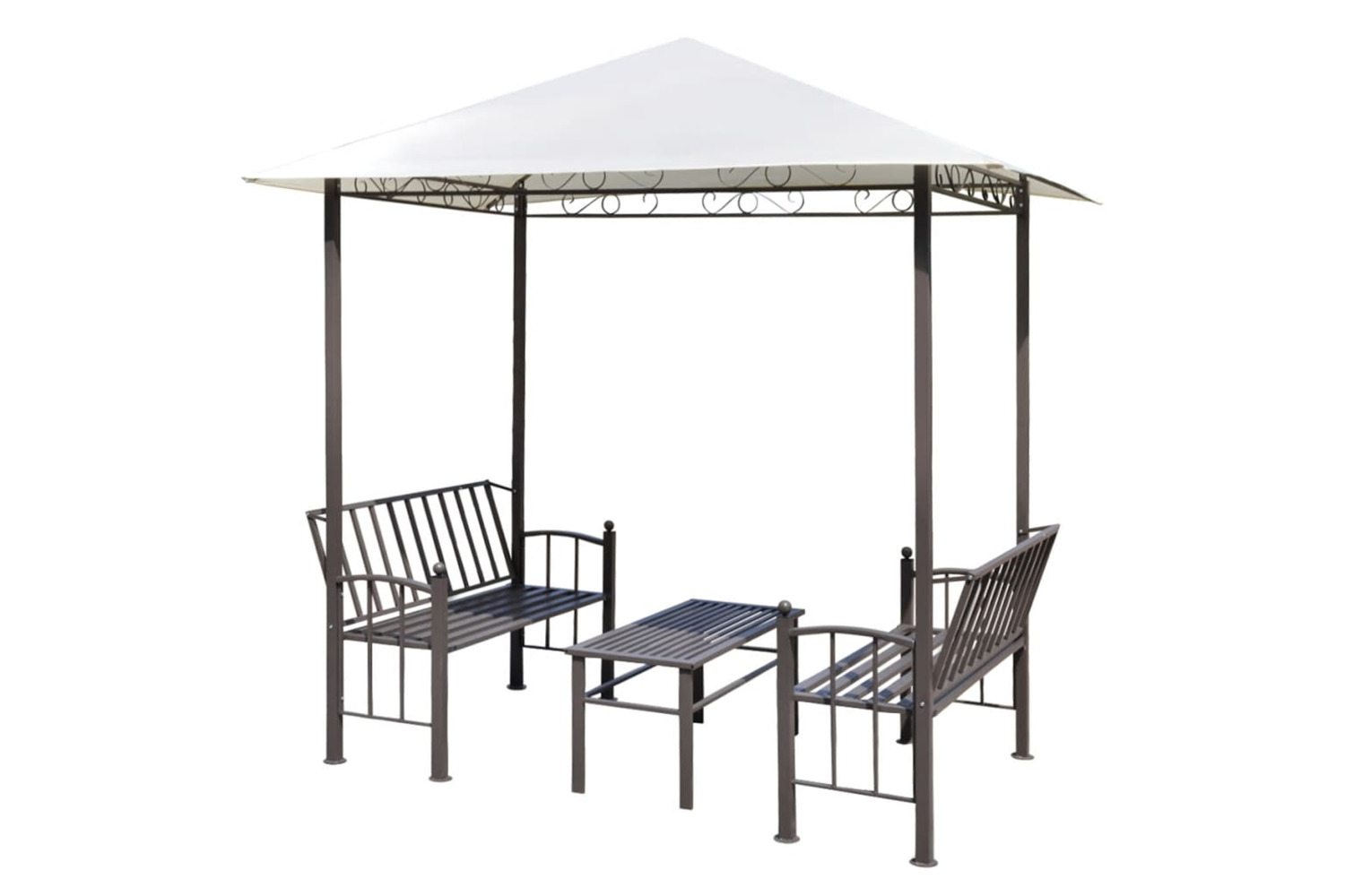 vidaXL 43218 Garden Pavilion With Table And Benches 2.5x1.5x2.4 M