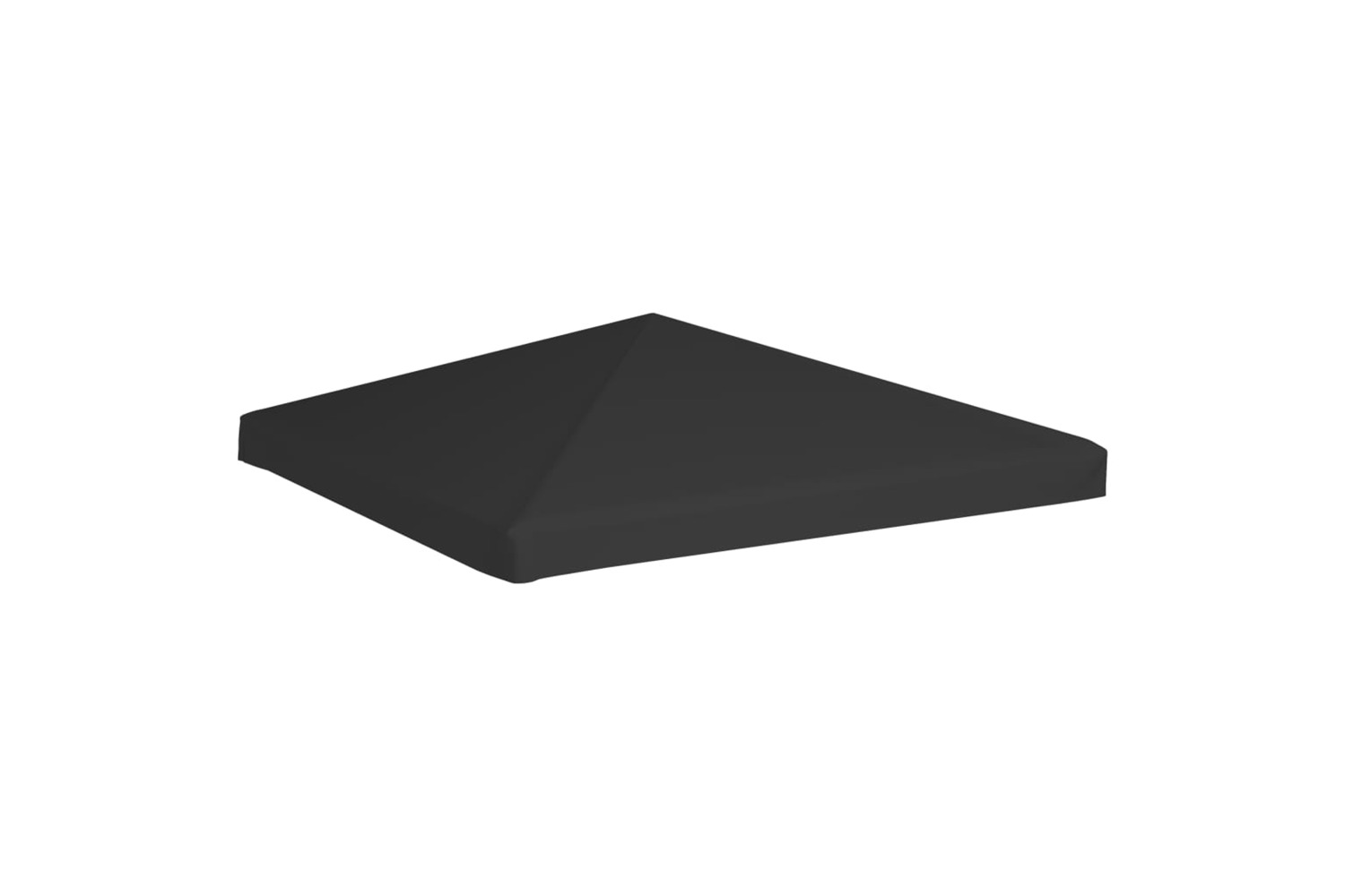 vidaXL Gazebo Top Cover 270 G/m2 3x3 M Black