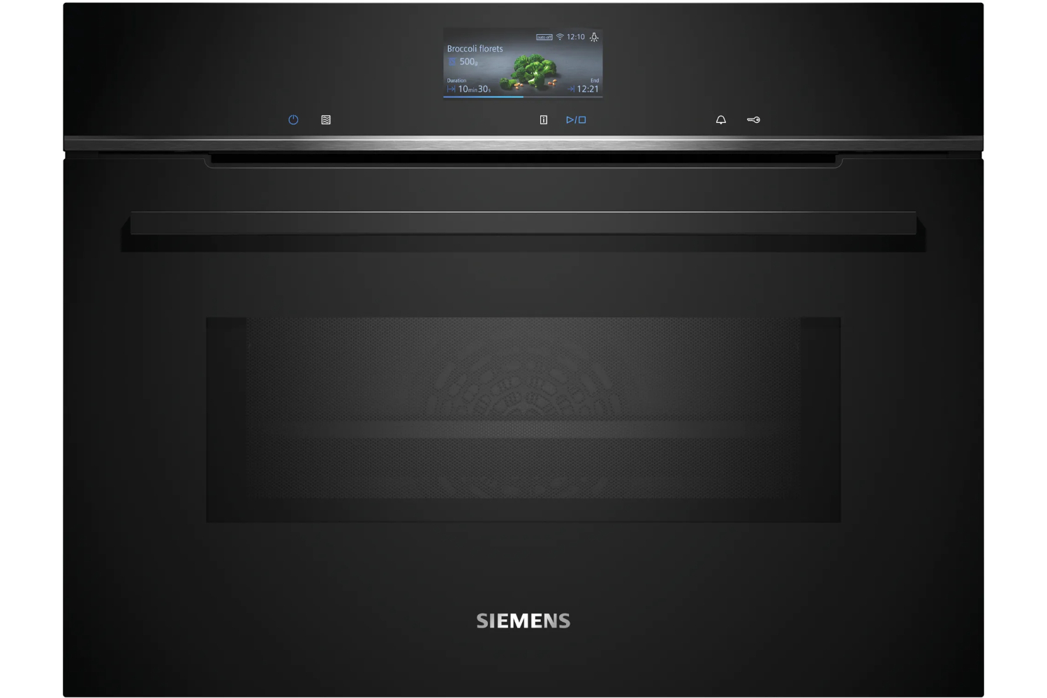 Siemens IQ700 Built-in Compact Oven with Microwave | CM776G1B1B | Black