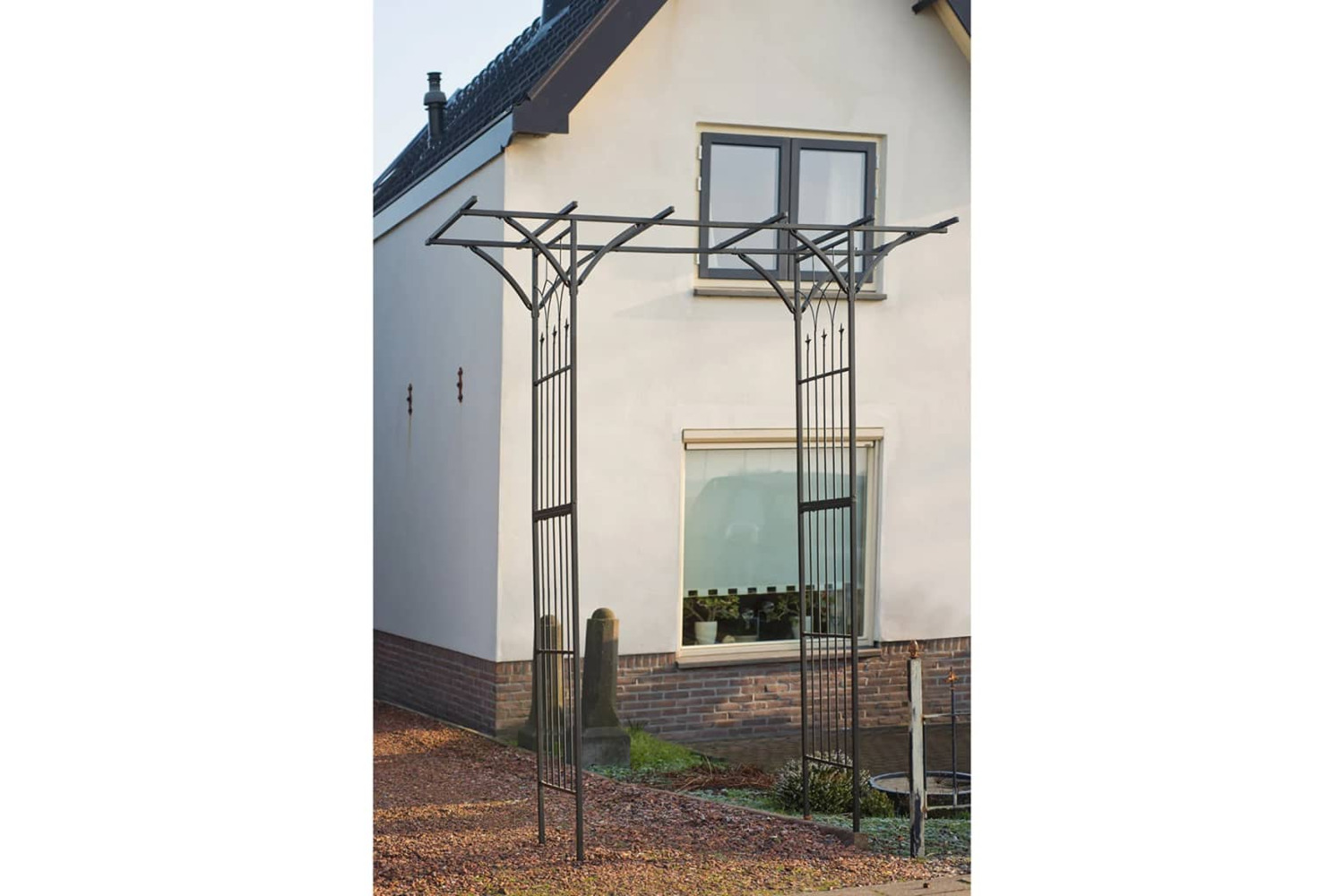 Nature 409352 Garden Arch Metal 114x66x232 Cm Black