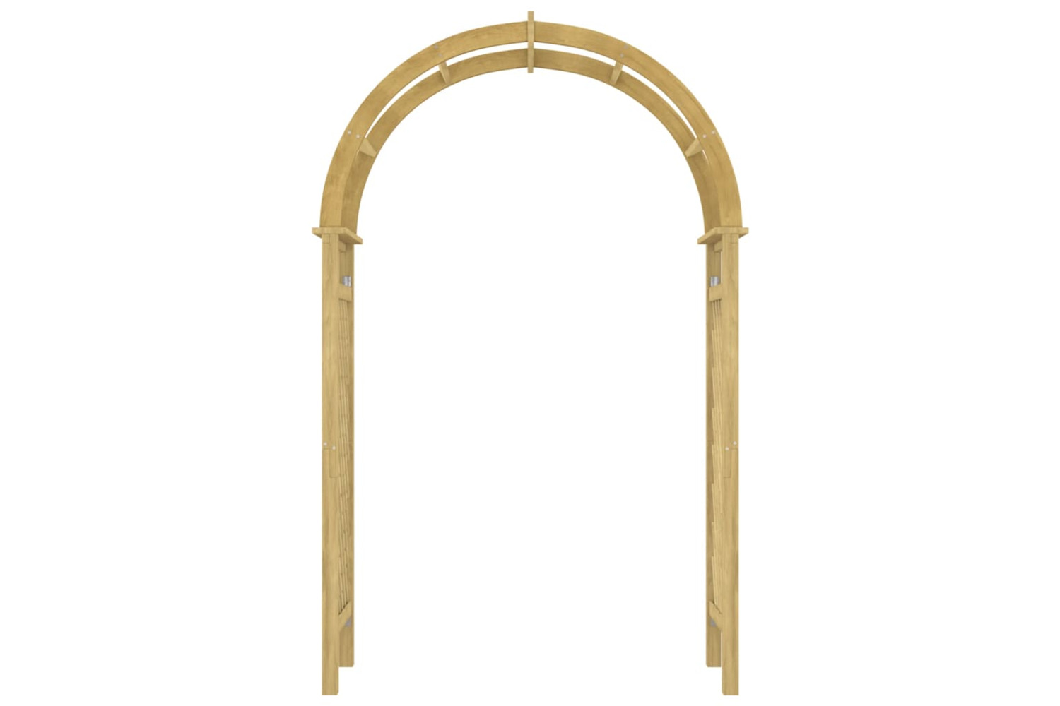 vidaXL 318420 Arch With Trellis 141x97x243cm Impregnated Solid Wood Pine