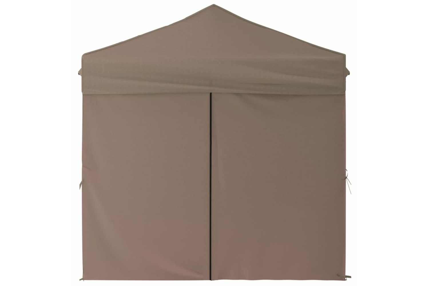 vidaXL 93505 Folding Party Tent With Sidewalls Taupe 2x2 M