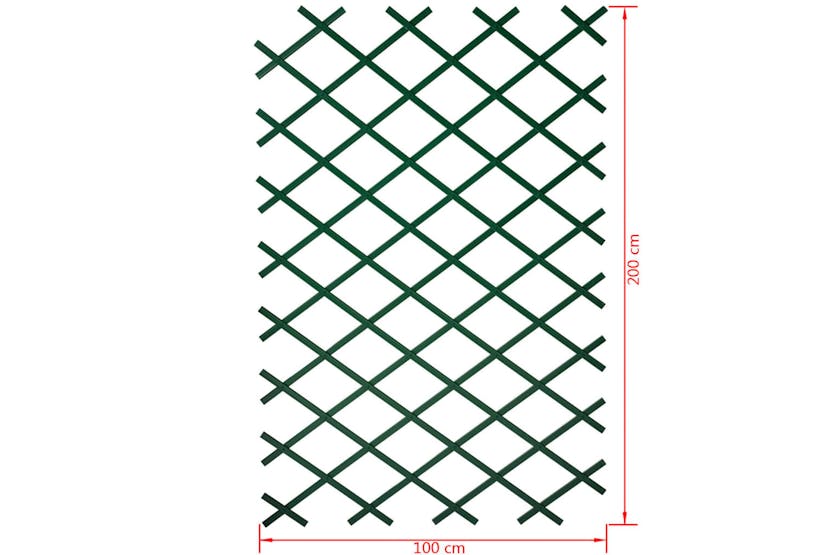 Nature 409351 Garden Trellis 100x200 Cm Pvc Green 6040704