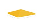 Vidaxl 312073 2-tier Gazebo Top Cover 310 G/mâ² 3x3 M Yellow