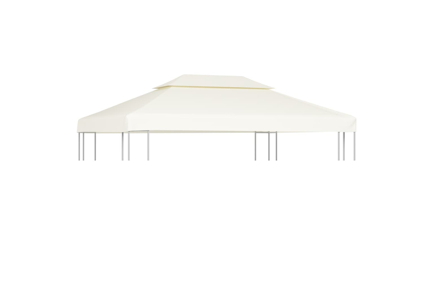 Vidaxl Gazebo Cover Canopy Replacement 310 G / M2 Cream White 3 X 4 M
