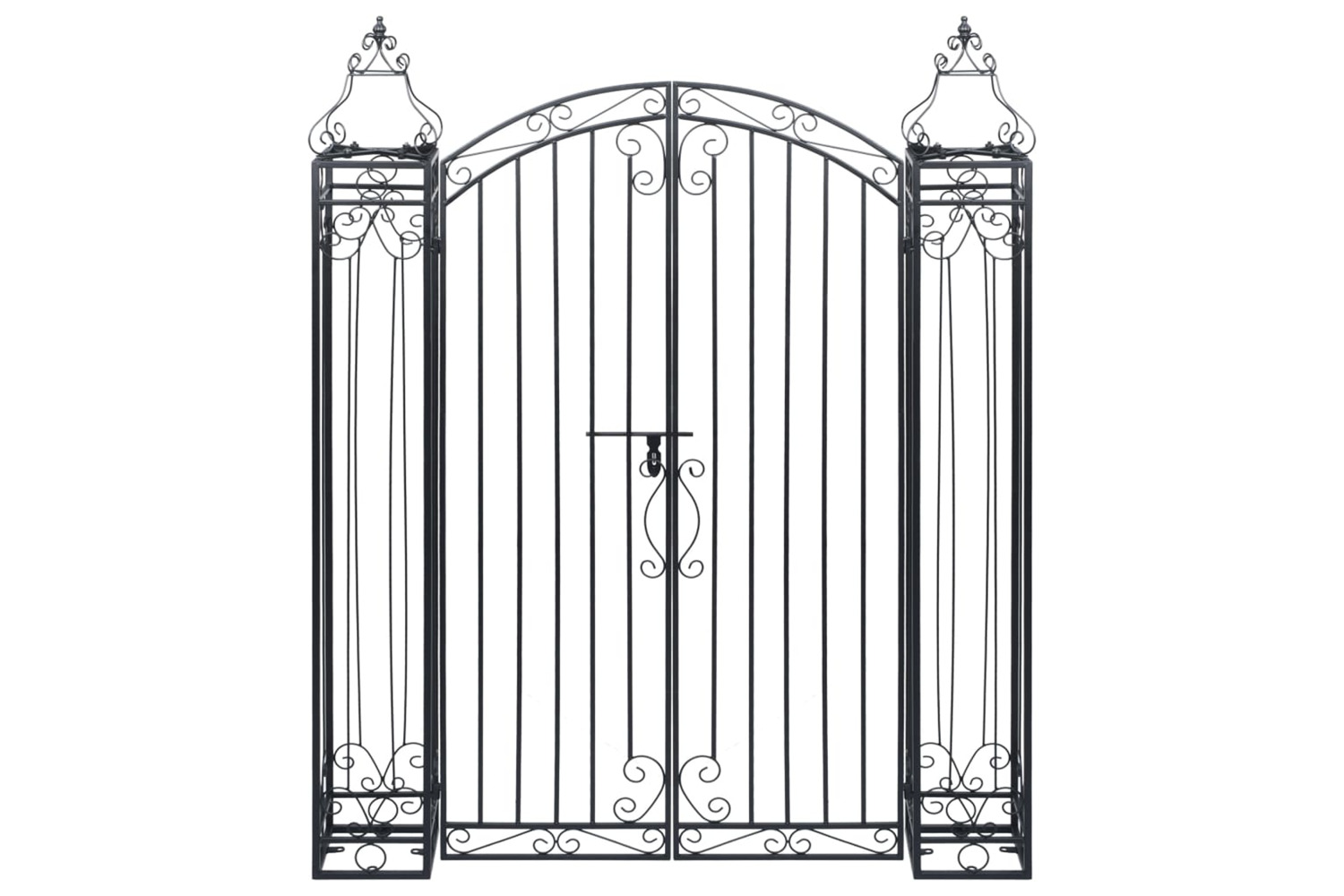 vidaXL 49420 Ornamental Garden Gate Wrought Iron 122x20.5x160cm