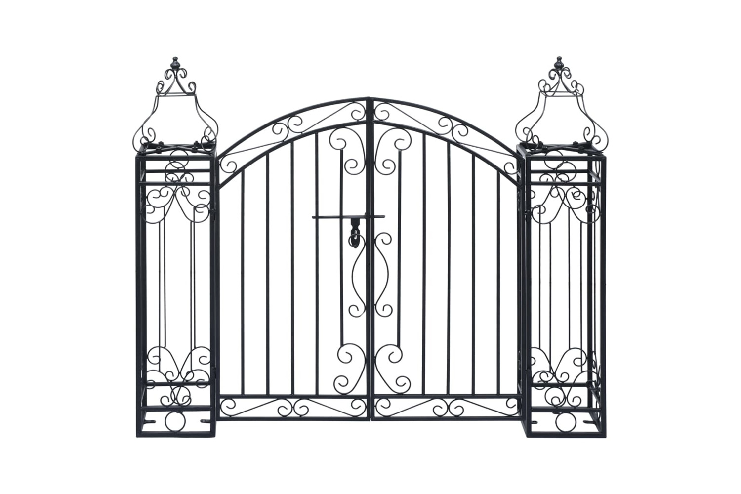 vidaXL 49419 Ornamental Garden Gate Wrought Iron 122x20.5x100cm
