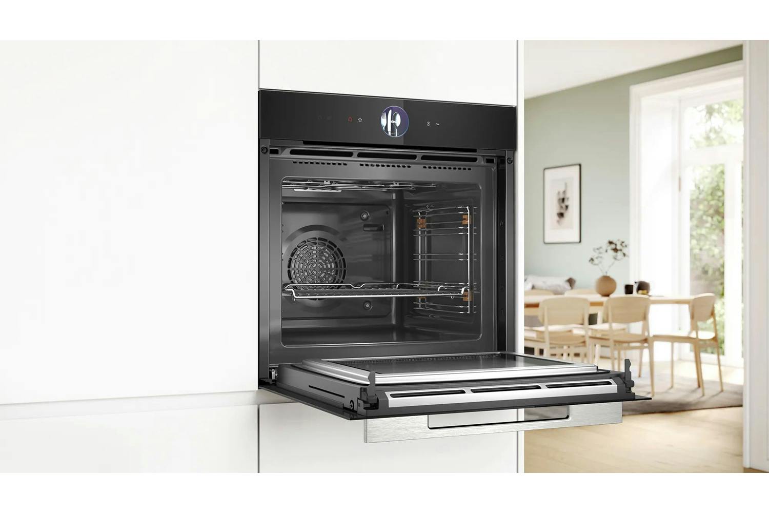 Bosch Series 8 Built-in Single Oven with Microwave | HMG7764B1B