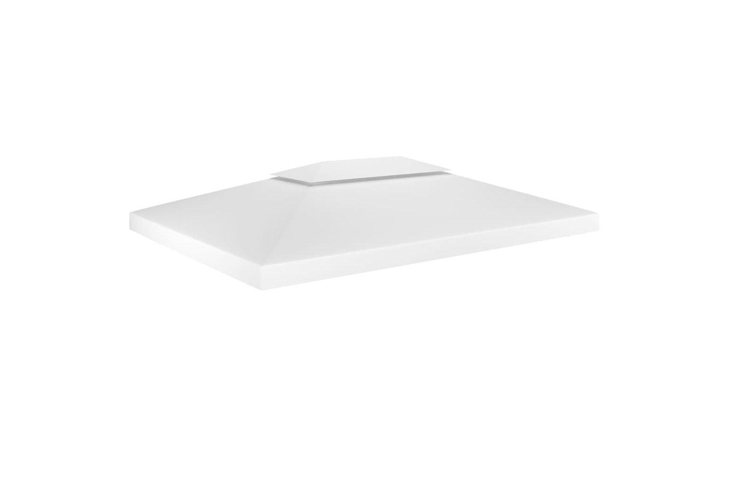 vidaXL 312077 2-tier Gazebo Top Cover 310 G/m² 4x3 M White