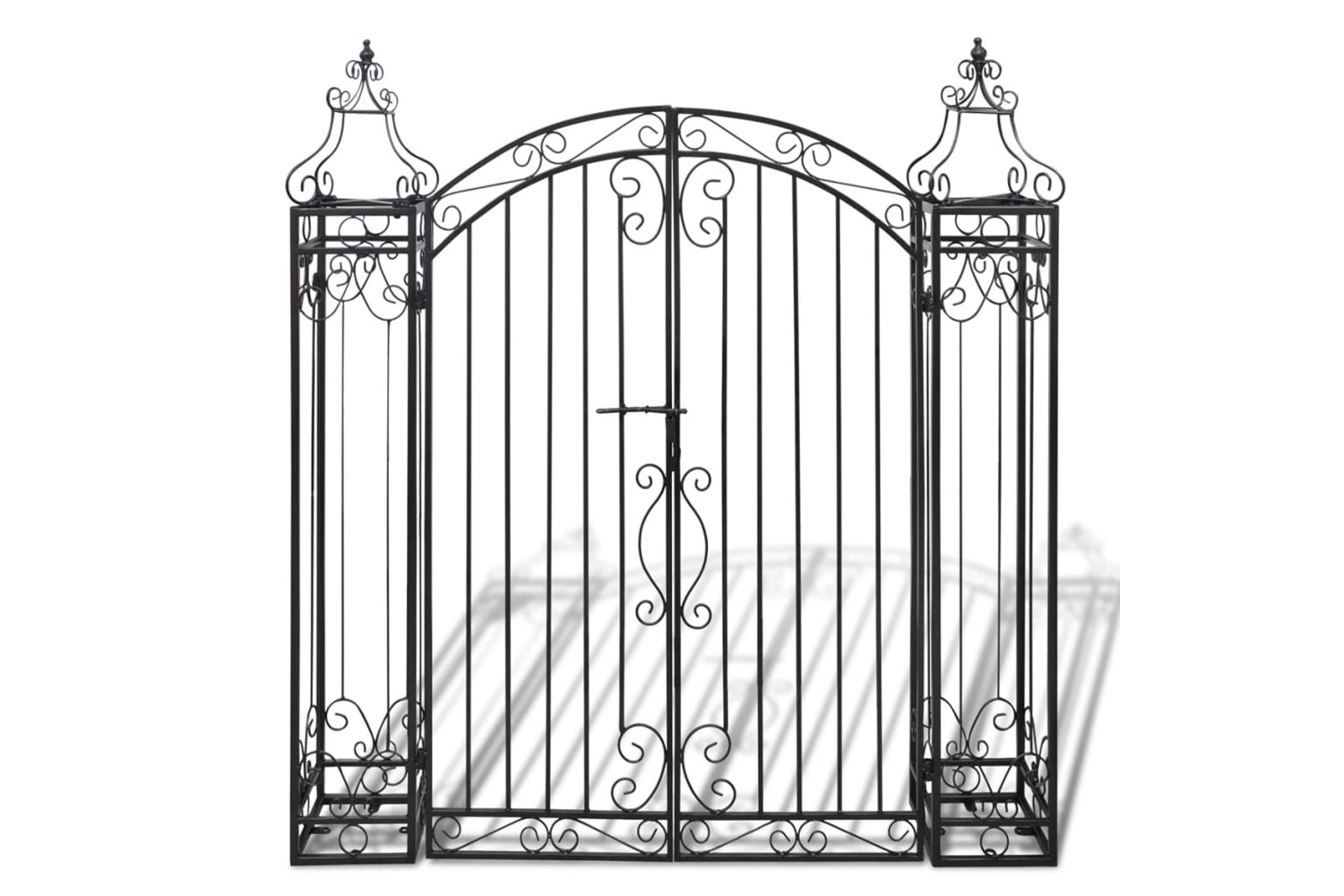 vidaXL 40905 Ornamental Garden Gate Wrought Iron 122x20.5x134cm