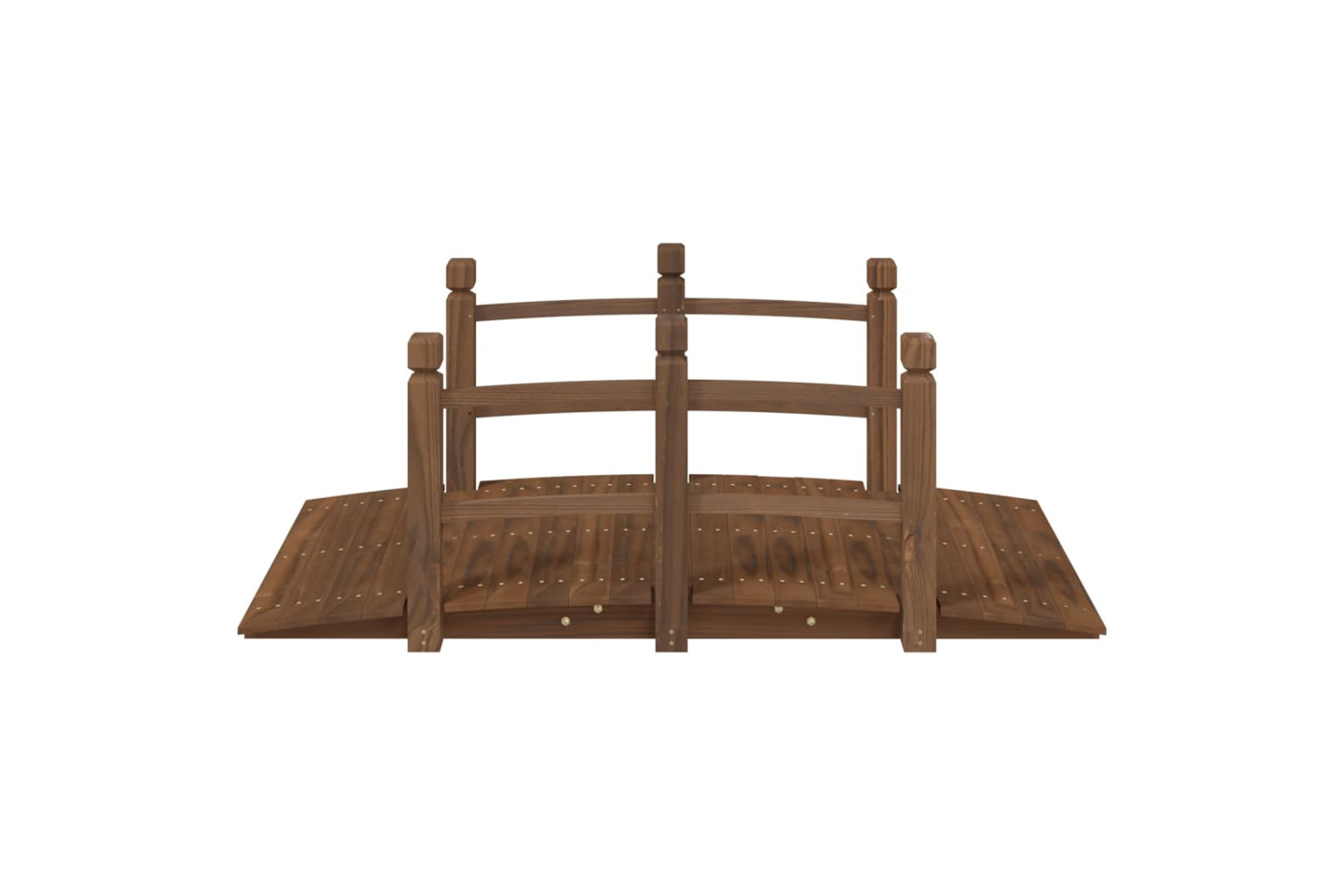 vidaXL 363356 Garden Bridge With Railings 150x67x56cm Solid Wood Spruce