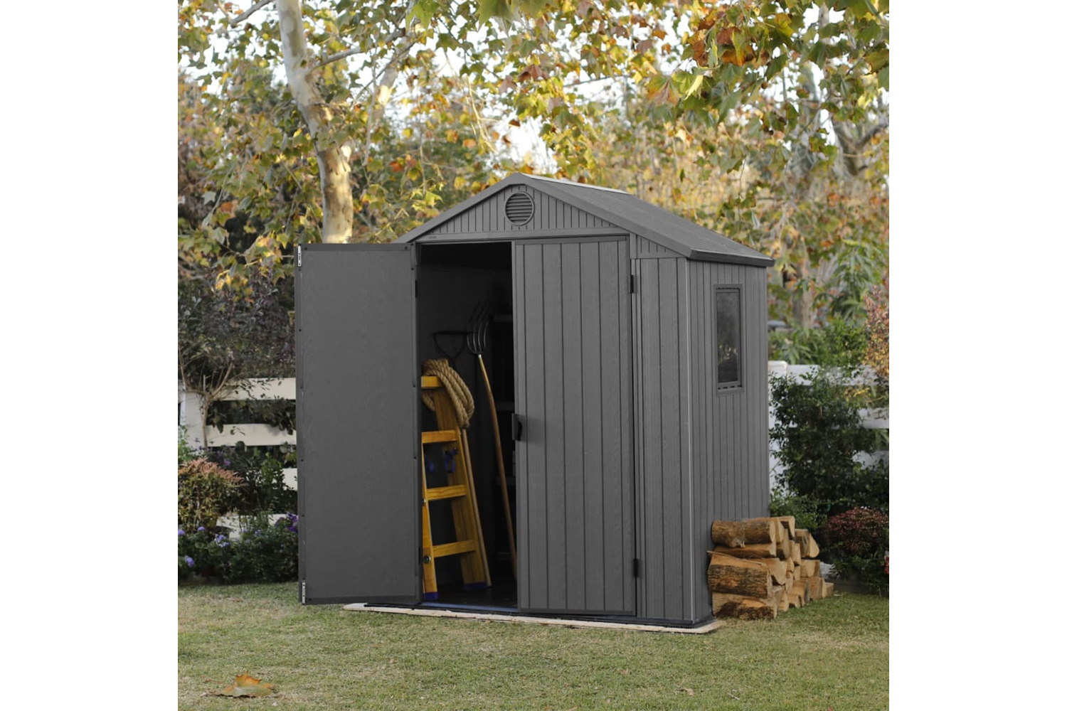 Keter 444958 Garden Shed Darwin 64 Grey