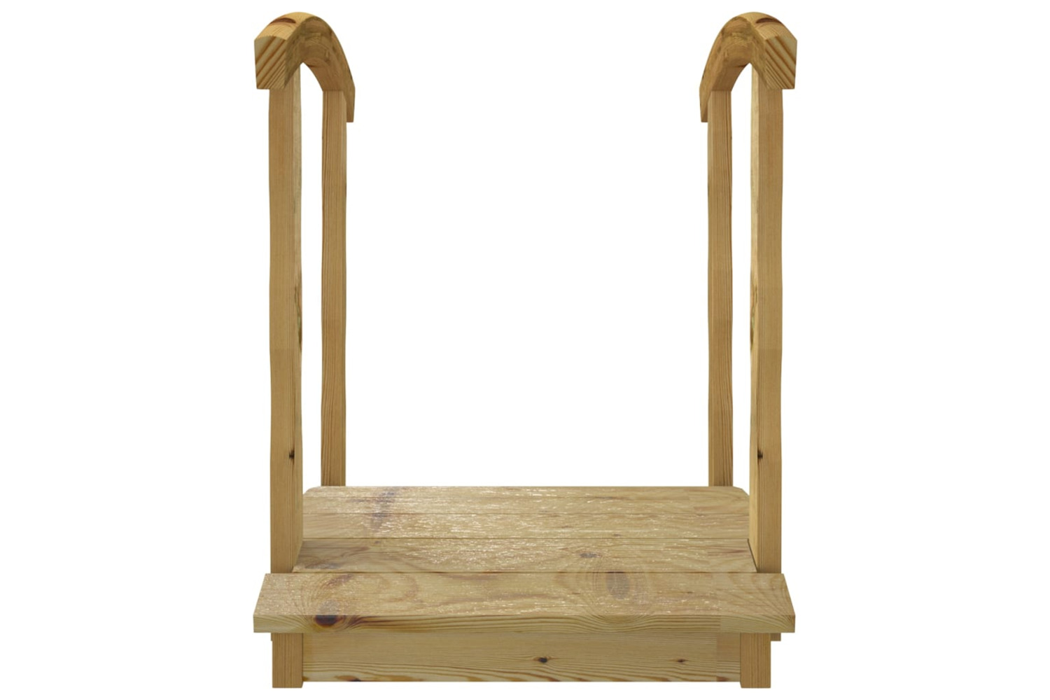 vidaXL 318204 Garden Bridge With Rail Impregnated Solid Wood Pine