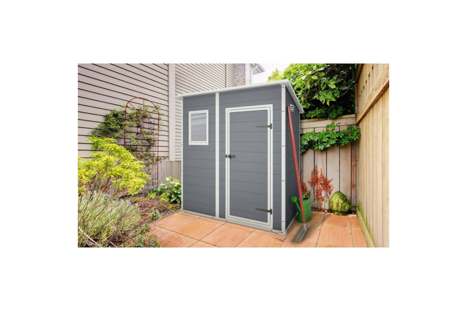 Keter 407739 Garden Shed Manor Pent 64 Grey
