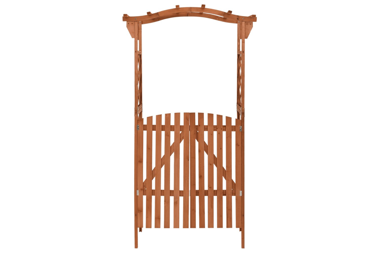vidaXL 316389 Pergola With Gate 116x40x204cm Solid Firwood