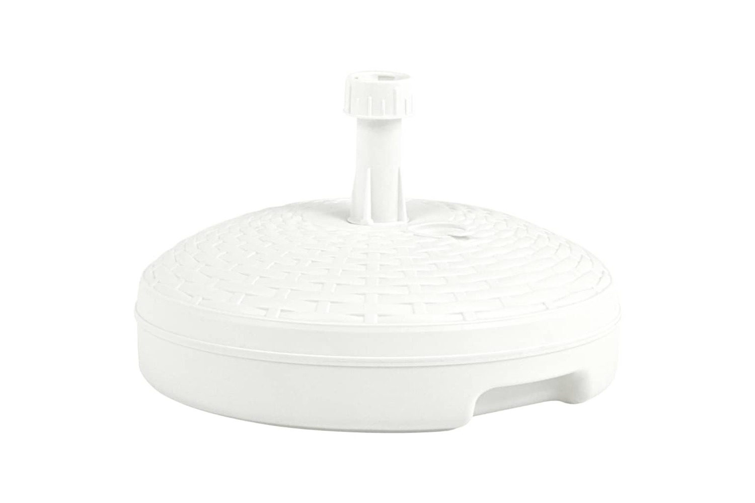 vidaXL 48769 Umbrella Base Sand/water Filled 20 L White Plastic Rattan