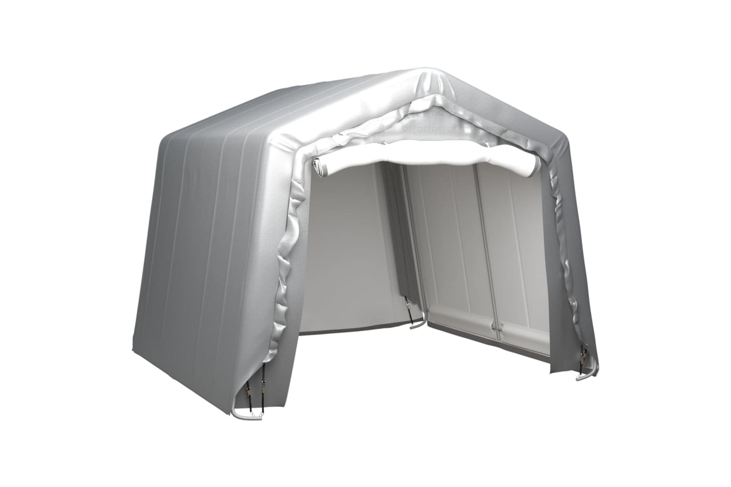 vidaXL 3079587 Storage Tent 300x300cm Steel Grey