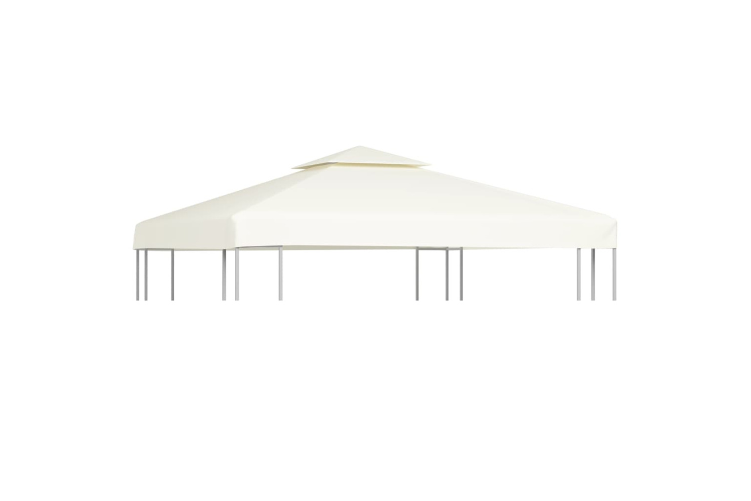 vidaXL Gazebo Cover Canopy Replacement 310 G / M2 Cream White 3 X 3 M