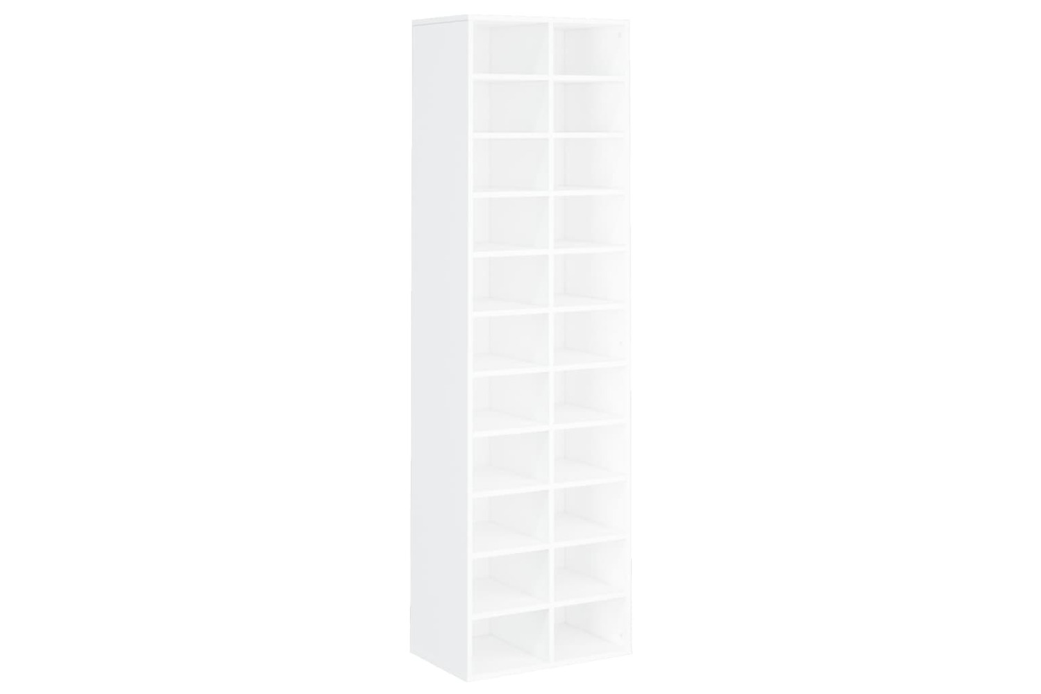 vidaXL 800369 Shoe Cabinet White 54x34x183cm Engineered Wood