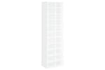 Vidaxl 800369 Shoe Cabinet White 54x34x183 Cm Engineered Wood