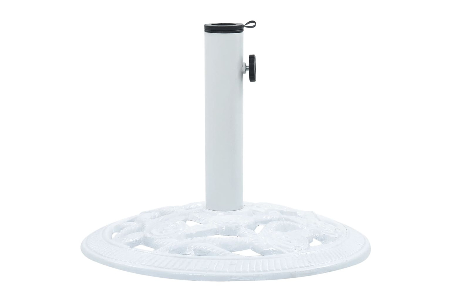 vidaXL 47864 Umbrella Base White 9 Kg 40cm Cast Iron
