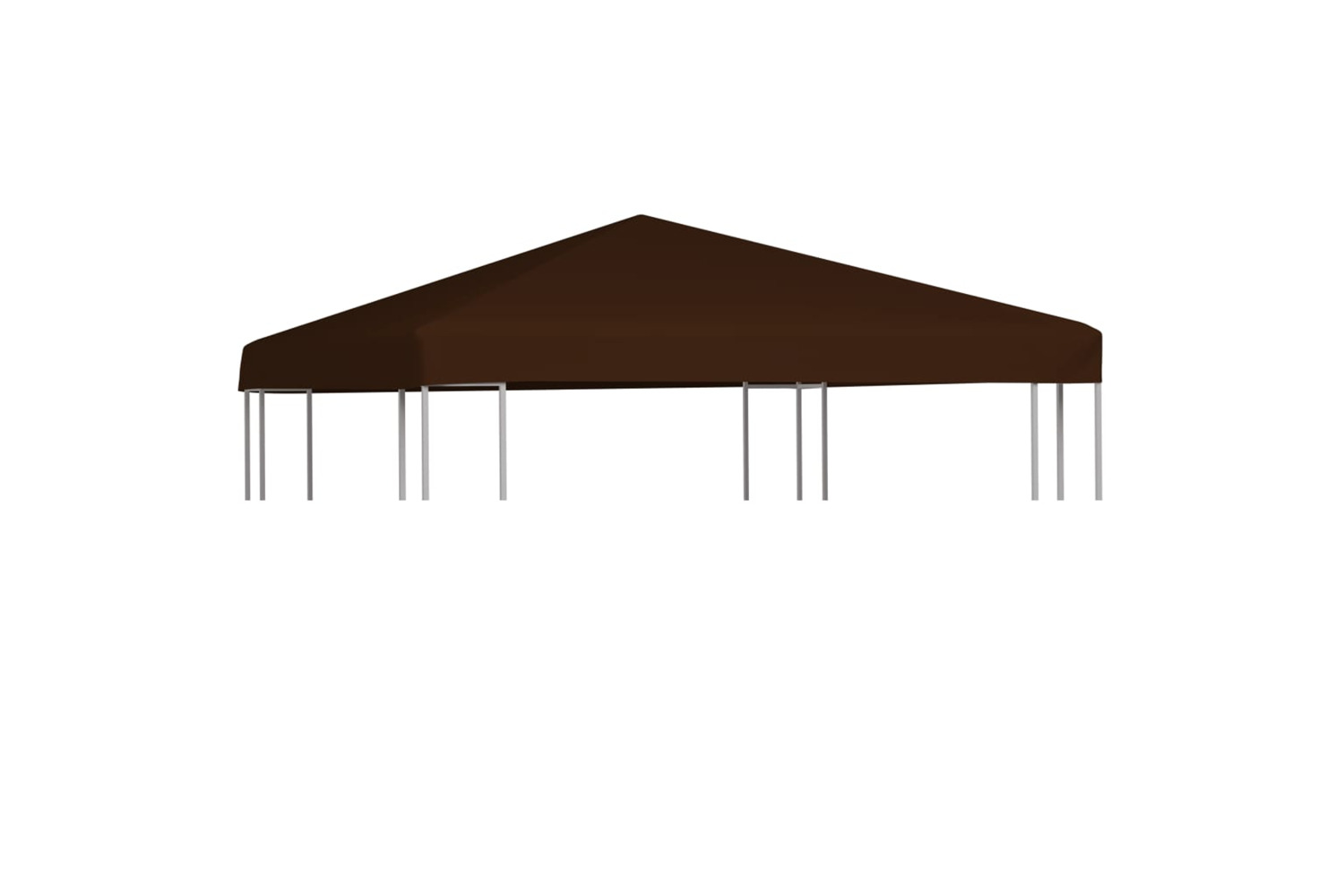 vidaXL Gazebo Top Cover 310 G/m2 3x3 M Brown