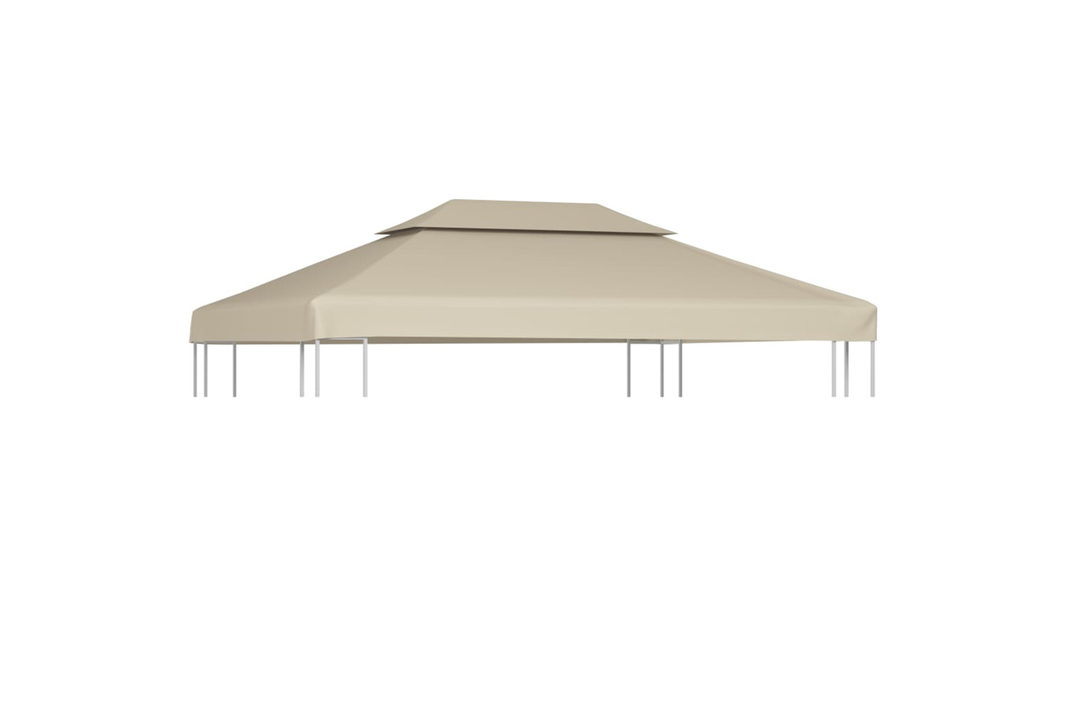 vidaXL Gazebo Cover Canopy Replacement 310 G / M2 Beige 3 X 4 M