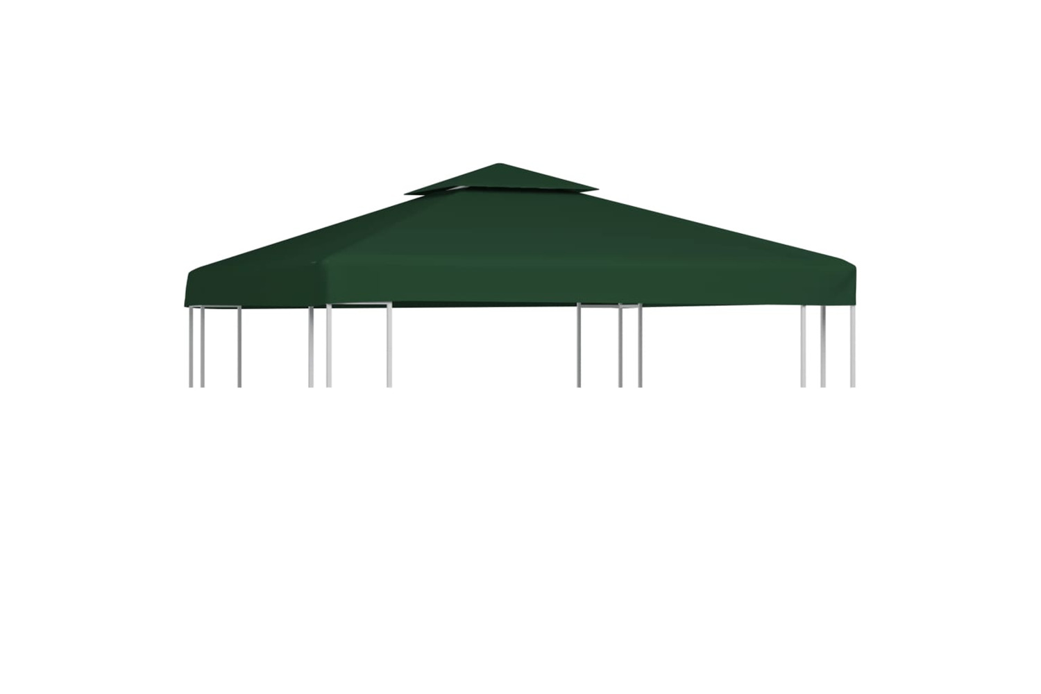 vidaXL Gazebo Cover Canopy Replacement 310 G / m² Green 3 X 3 M