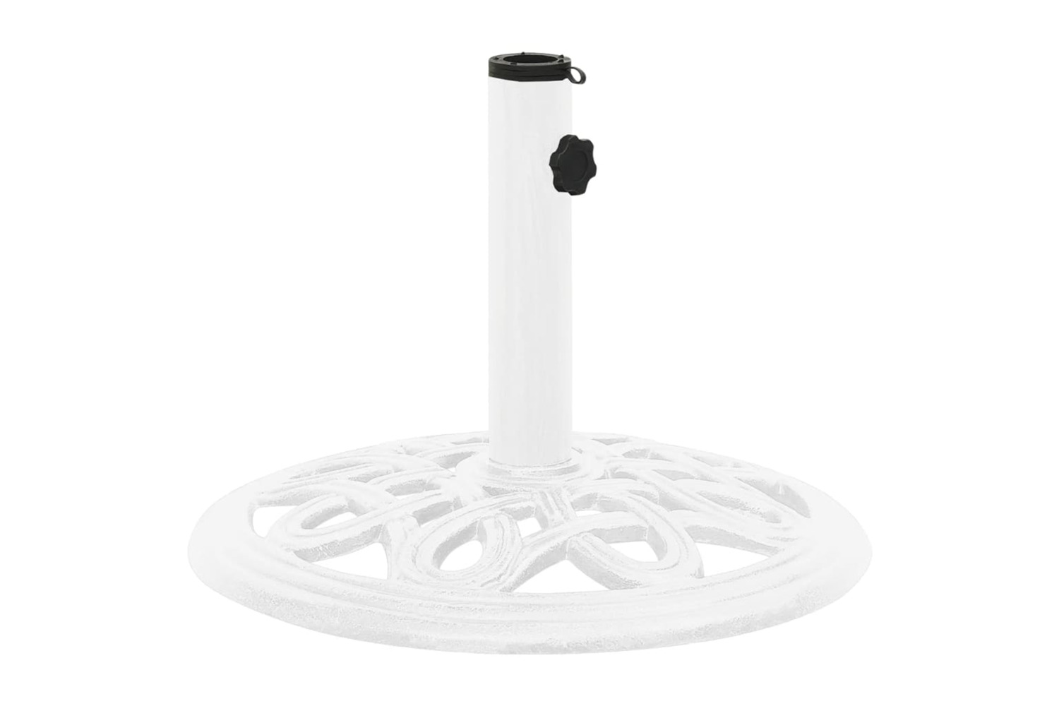 vidaXL 317766 Umbrella Base White 40x40x32cm Cast Iron