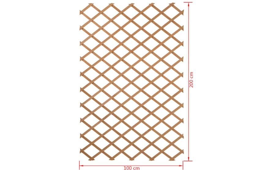 Nature 409346 Garden Trellis 100x200 Cm Wood Natural 6041703