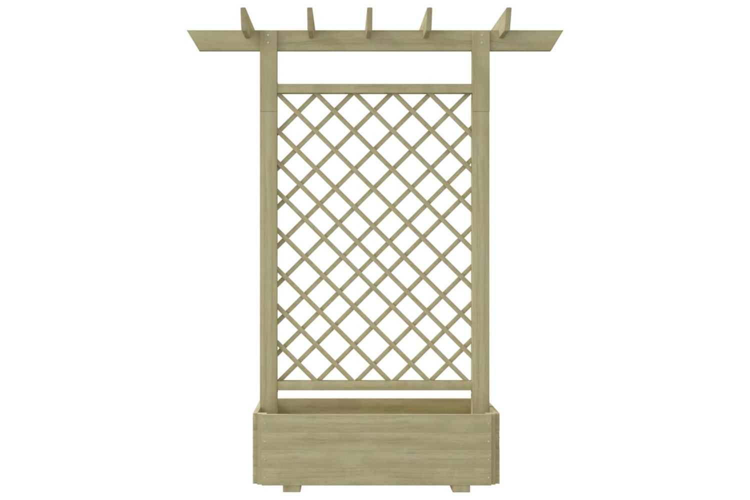 vidaXL 41702 Garden Pergola Planter 162x56x204cm Wood