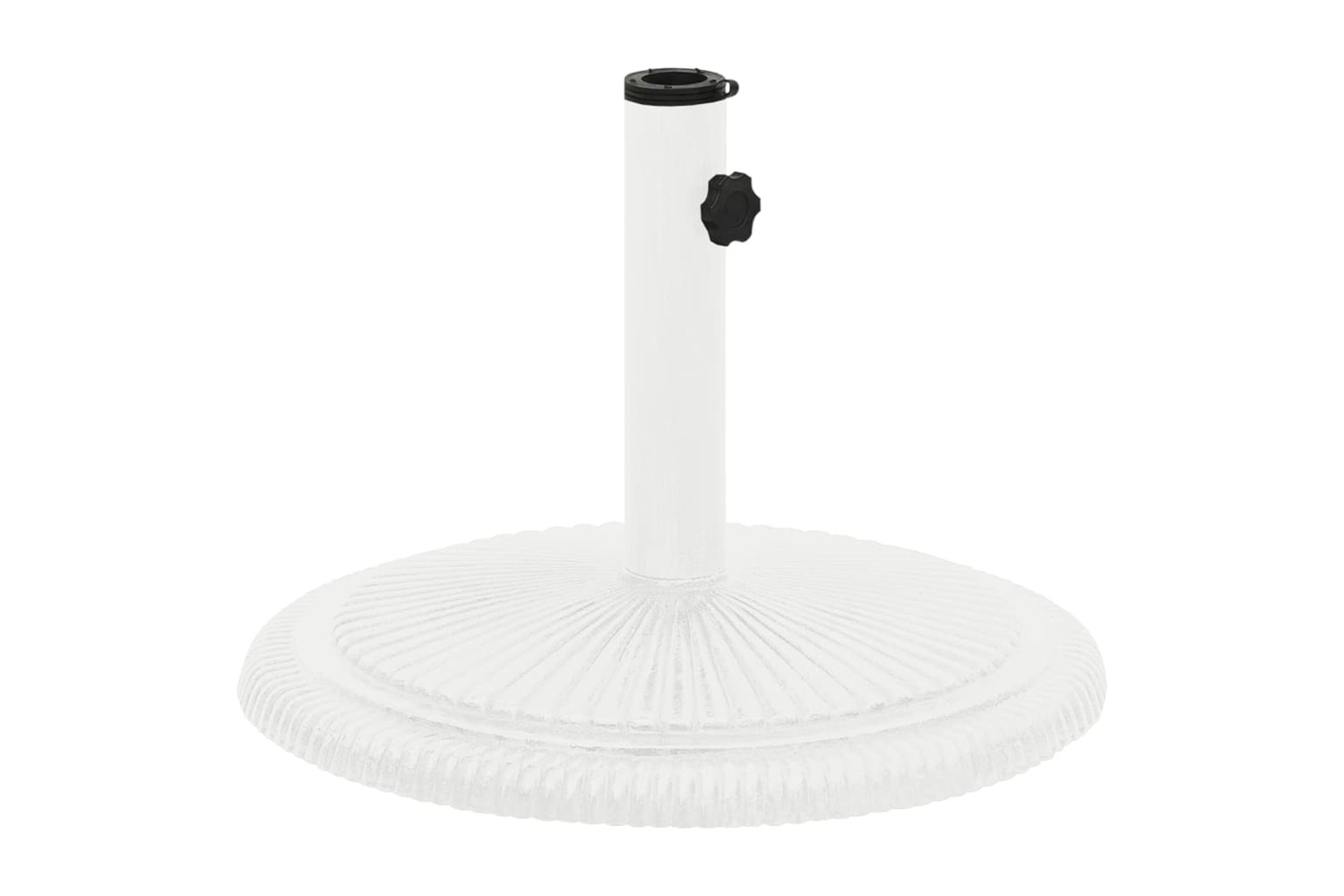 vidaXL 317770 Umbrella Base White 45x45x30cm Cast Iron