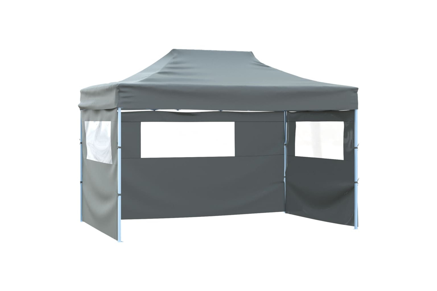 vidaXL Professional Folding Party Tent With 3 Sidewalls 3x4 M Steel Anthracite
