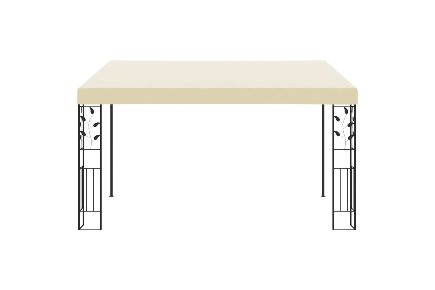 vidaXL 47998 Wall-mounted Gazebo 4x3x2.5 M Cream