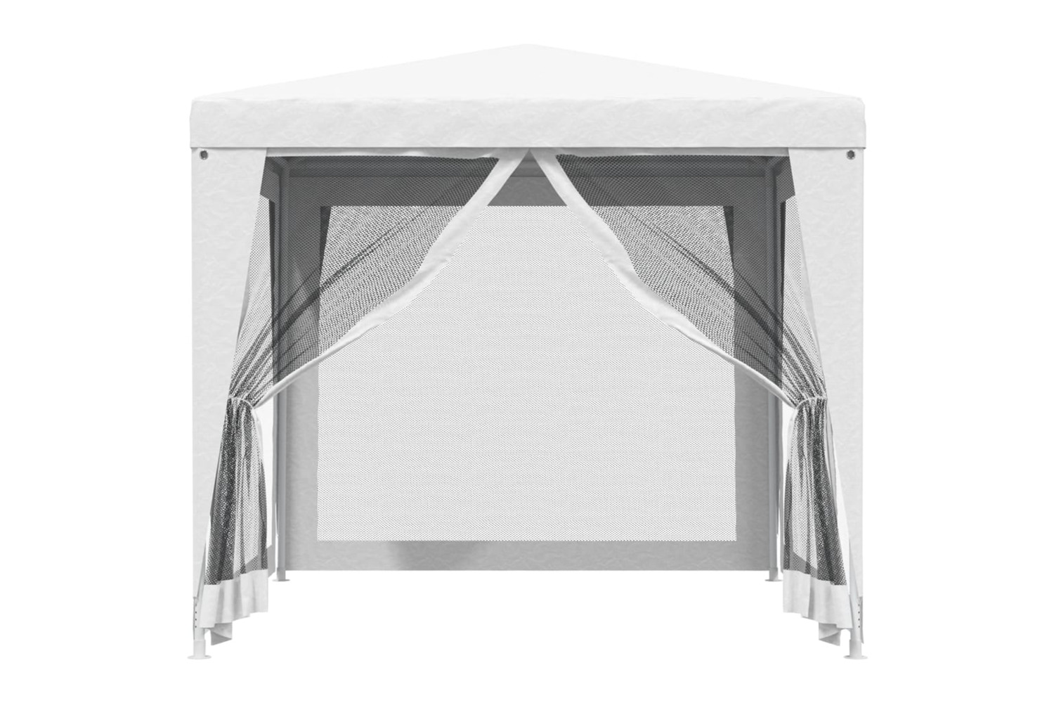 vidaXL 48521 Party Tent With 4 Mesh Sidewalls 2.5x2.5 M White